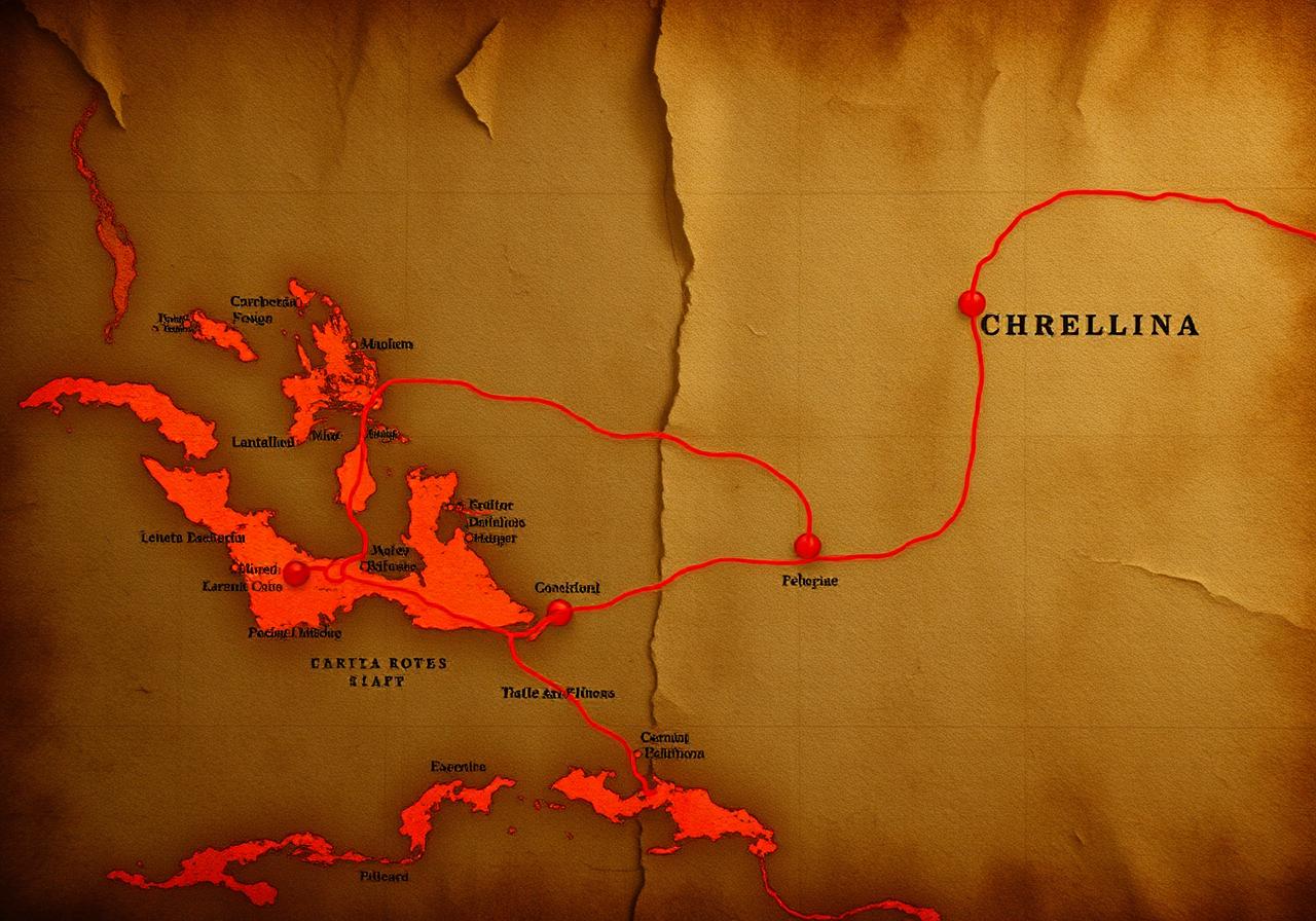 Caribbean rebellion map
